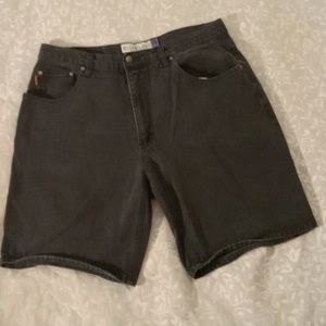 Shorts, Men's W38, Bugle Boy 750's, black denim